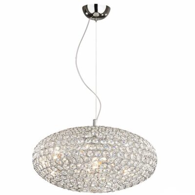 Orion Ideal Lux Lampadario in Cristallo a sfera diam. 40 cm