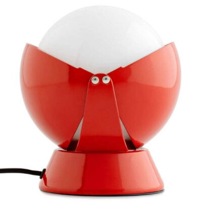 Buonanotte Stilnovo Lampada da Tavolo Design rossa 1965