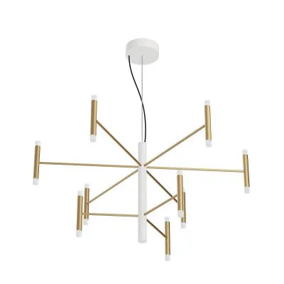 Perla_P9-Decòrative-Linea-Light-Lampadario-Led-9-Luci-bianco-oro