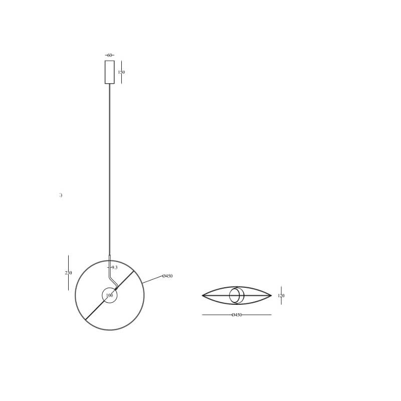 Reflex-Maytoni-lampada-a-sospensione-singola-dimensioni