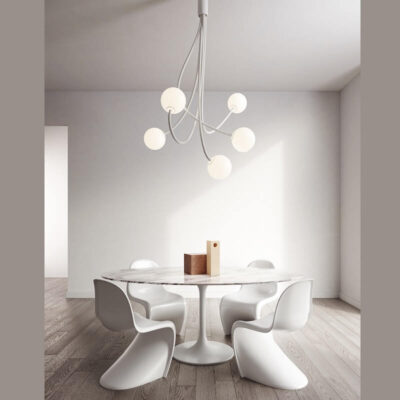 Moony Indoor_Karman-lampada-a-soffitto-flessibile-5luci